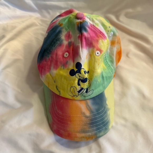 Disney Accessories - Like New Disney Parks Mickey Mouse Pastel Tie Dye Baseball Hat